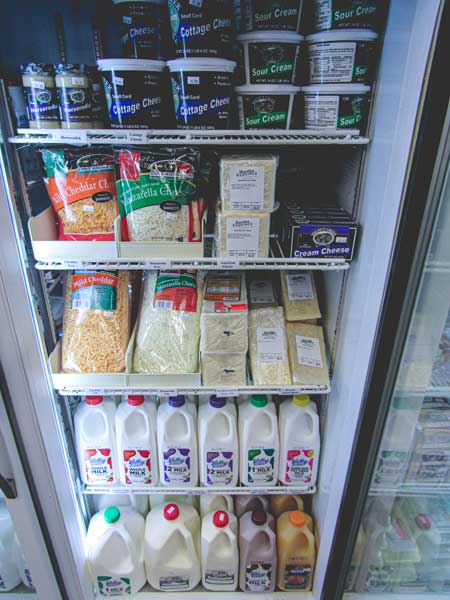 Cooler of dairy products